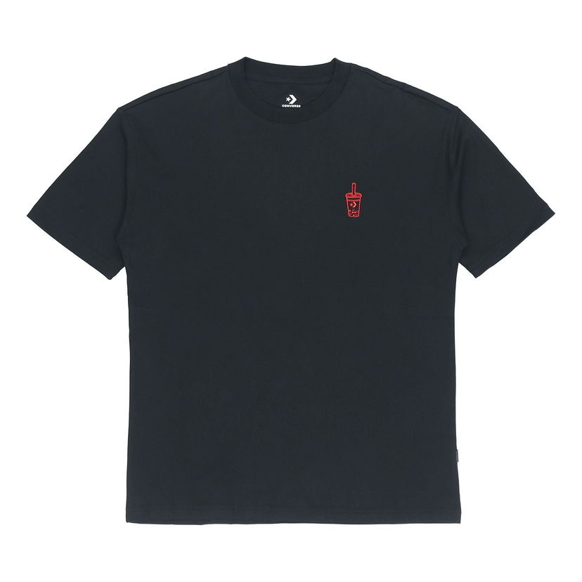T-shirt Converse Applique Graphic Short-Sleeve T-Shirt Svart | 10020849-001