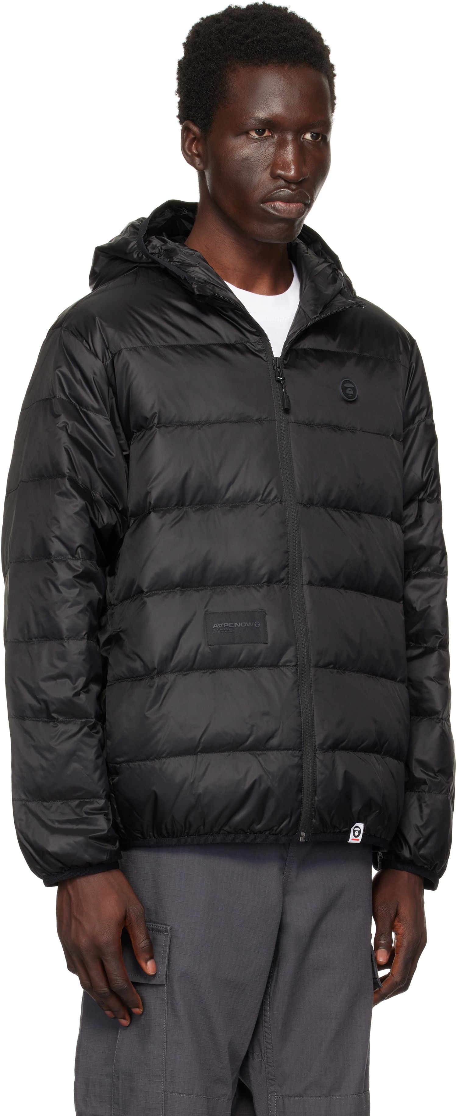 Pufferjacka AAPE by A Bathing Ape AAPE by A Bathing Ape 'AAPE Now' Down Jacket Svart | AAPDNM7652XXNBKX, 1