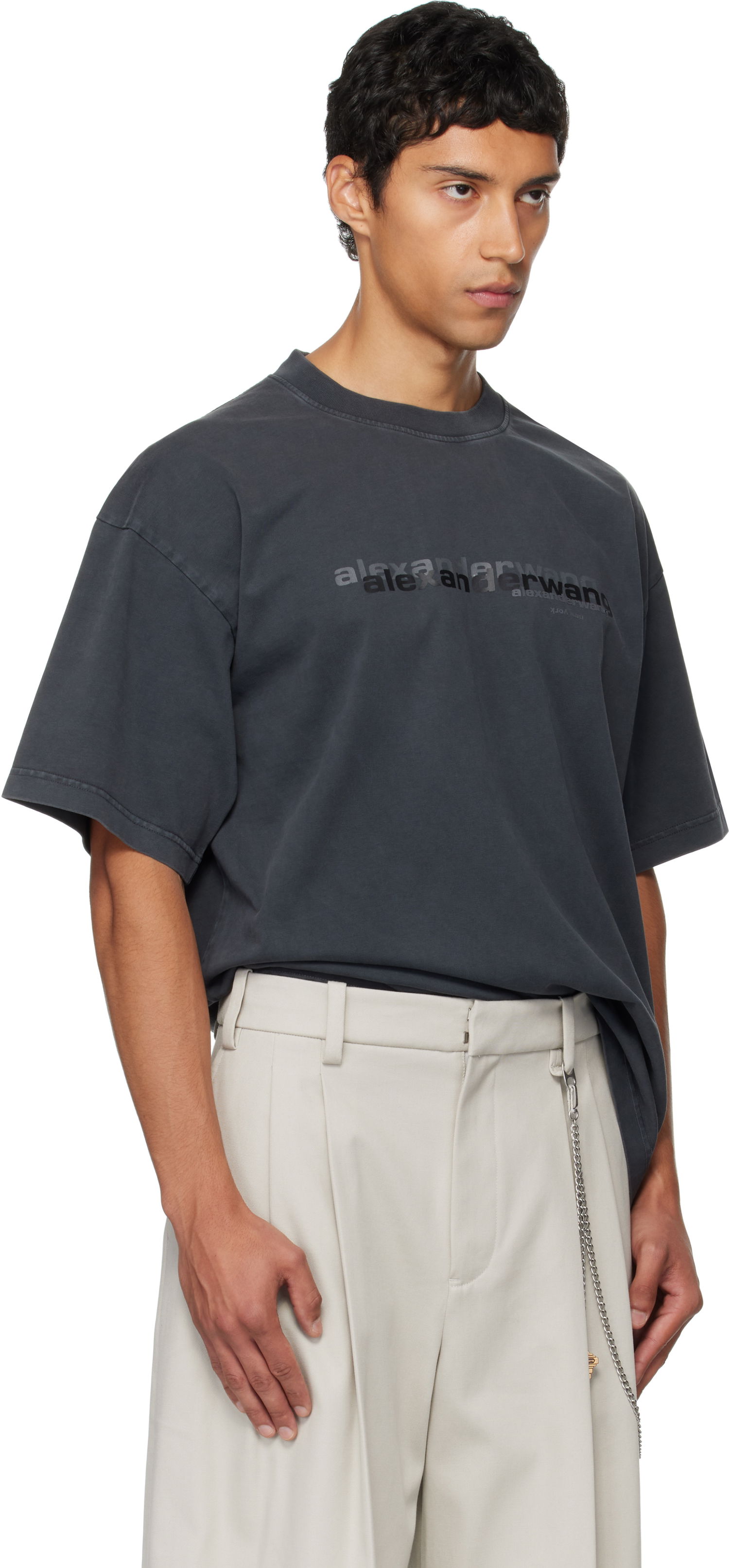 T-shirt Alexander Wang Alexander Wang Short Sleeve T-Shirt Grå | UCC3251847, 1