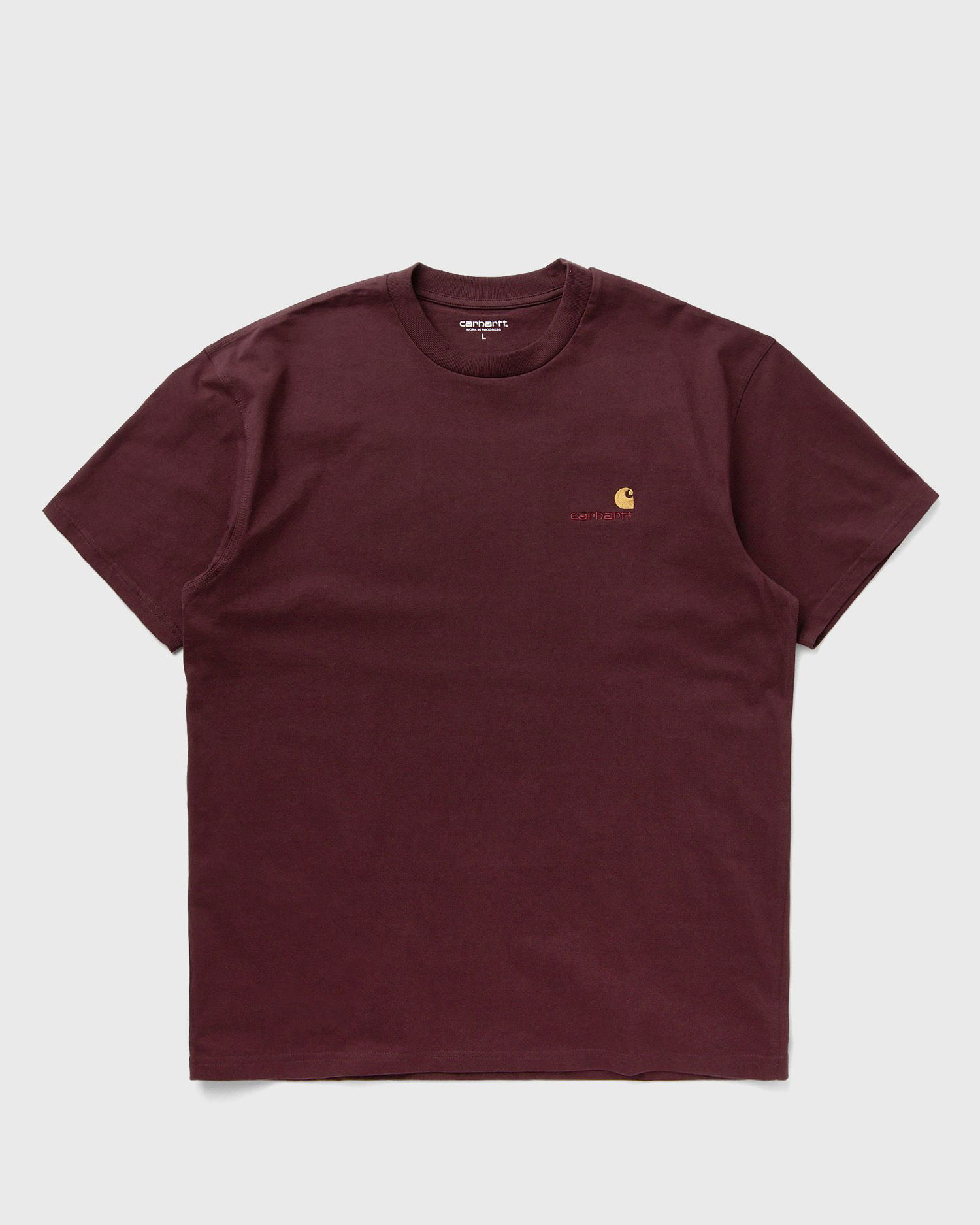 T-shirt Carhartt WIP American Script T-Shirt Bourgogne | I029956-33K.XX, 0