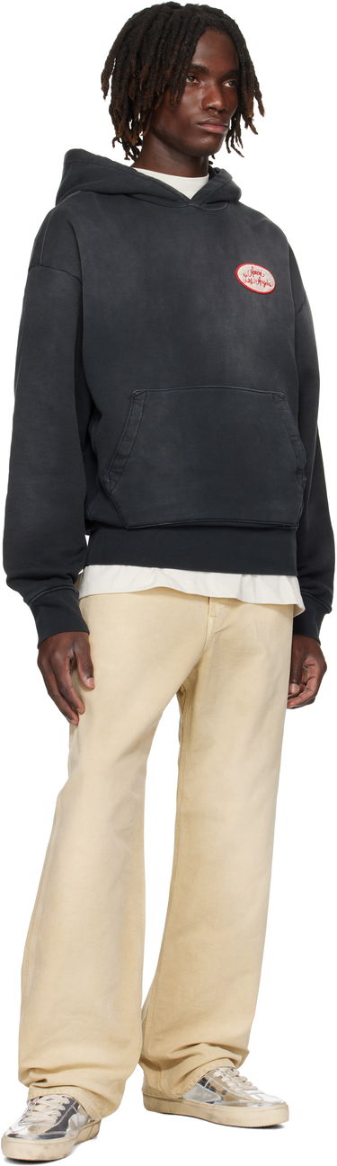 Sweatshirt AMIRI AMIRI Station Patch Oversized Hoodie Svart | AMJYHD1119, 3