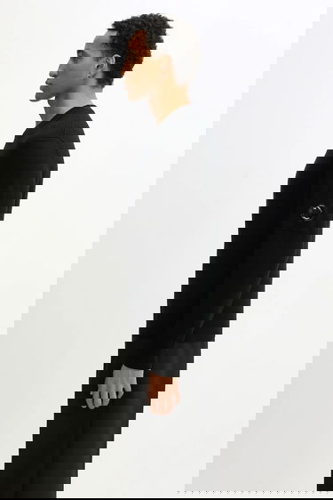 Sweater C.P. Company Crew Neck Wool Blend Sweater Svart | 19CMKN200A006595A, 1