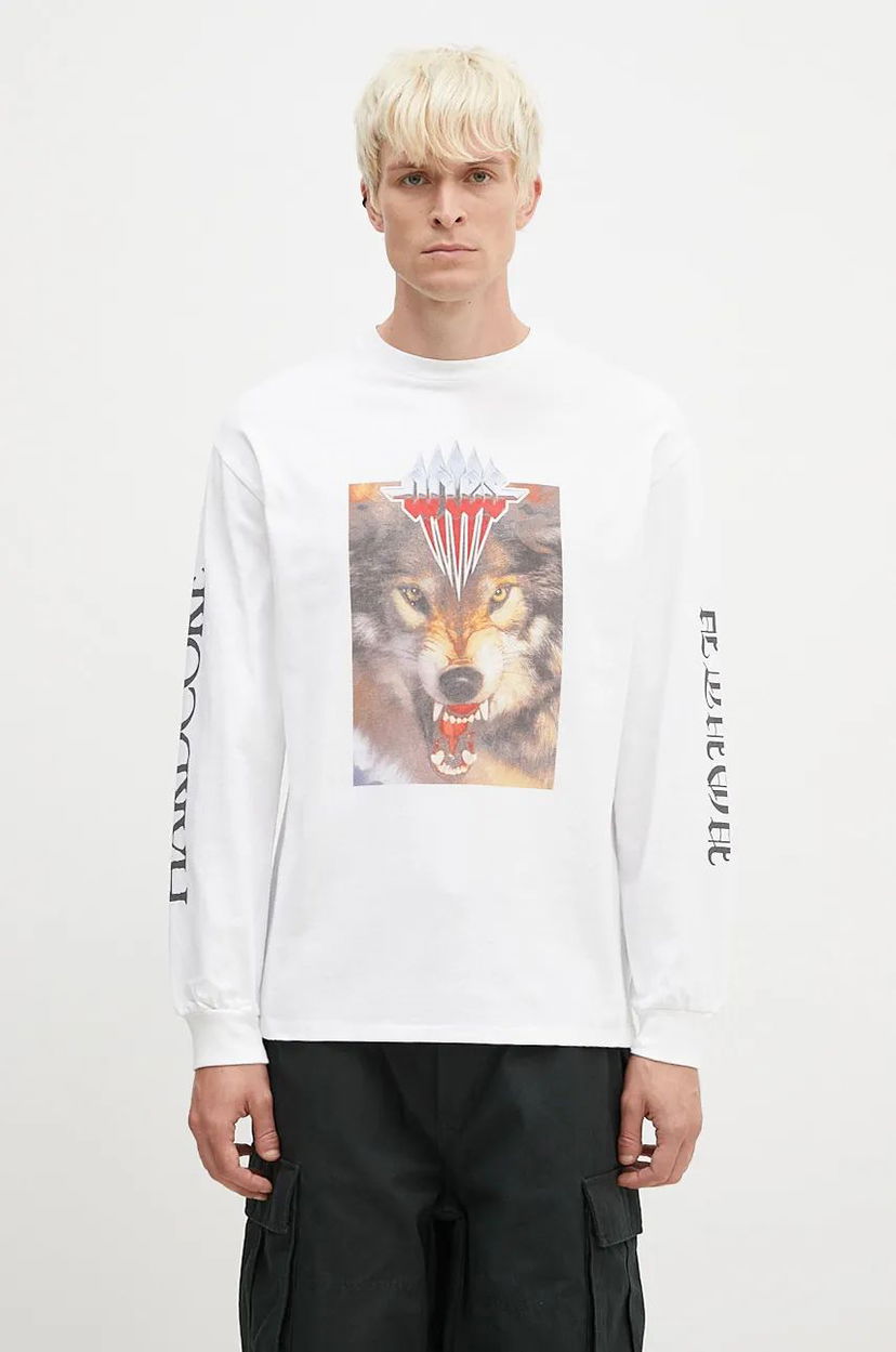 T-shirt Aries Wolf T-Shirt With Print Vit | AR6002202