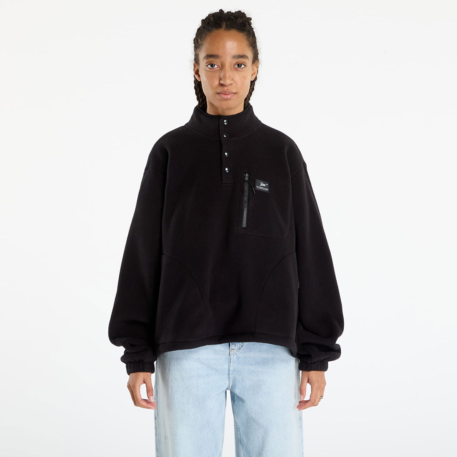 Sweatshirt Patta Patta Sherpa Fleece Overhead Svart | POC-AW25-2600-359-0003-001, 0