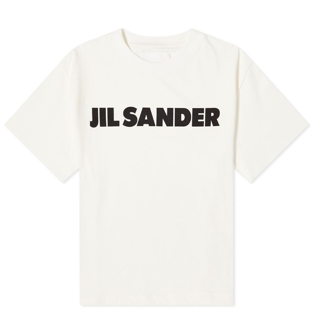 T-shirt Jil Sander Logo Front Tee Vit | J02GC0001-J45148-102, 0