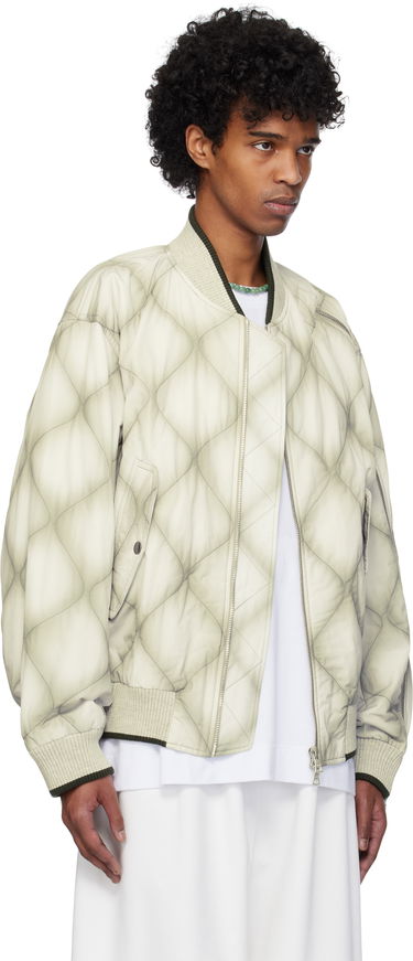 Bomberjacka Dries Van Noten Dries Van Noten Duck Canvas Bomber Jacket Grön | 251-020537-1026, 4