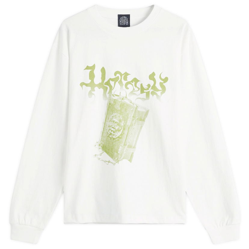 T-shirt Heresy Heresy Tome Graphic Longsleeve T-Shirt Vit | HSS25-T09E