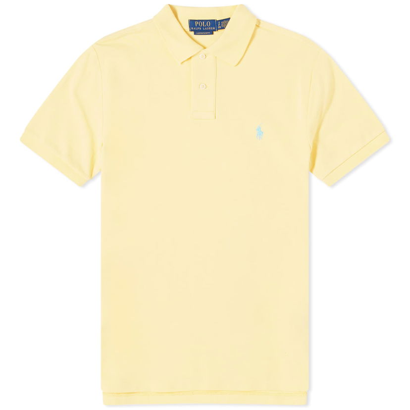 Polotröja Polo by Ralph Lauren Custom Fit Polo Shirt Gul | 710782592021
