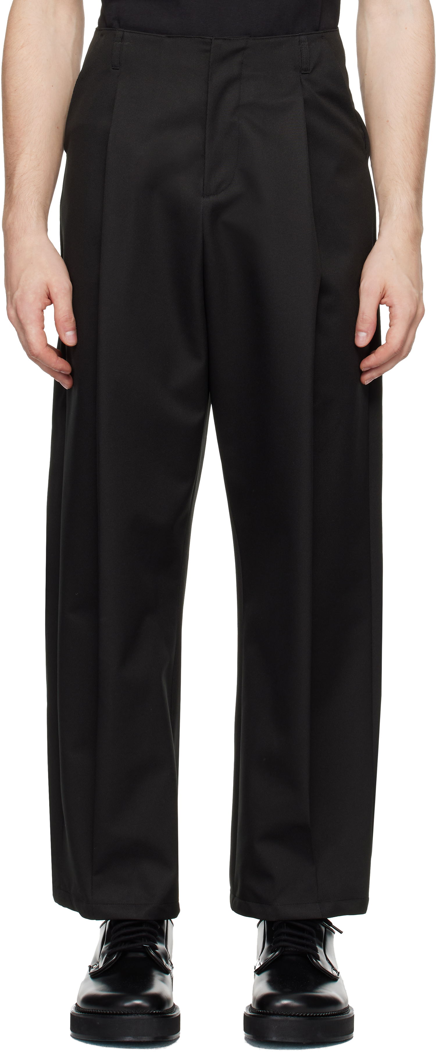 Byxor ADER ERROR Black Wide Leg Trousers Svart | BN01FWSA0212BK, 0