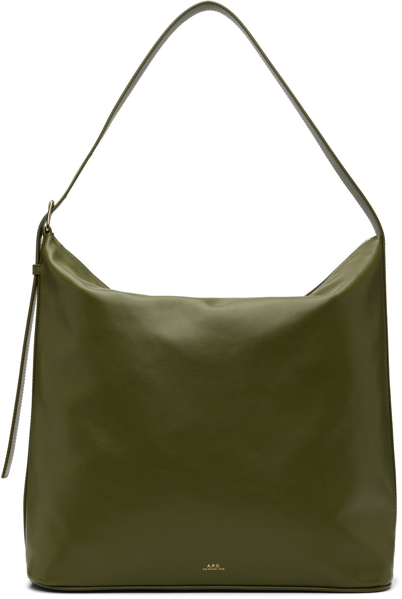 Axelväska A.P.C. A.P.C. Vera Maxi Shoulder Bag Grön | PXCBS-F67029
