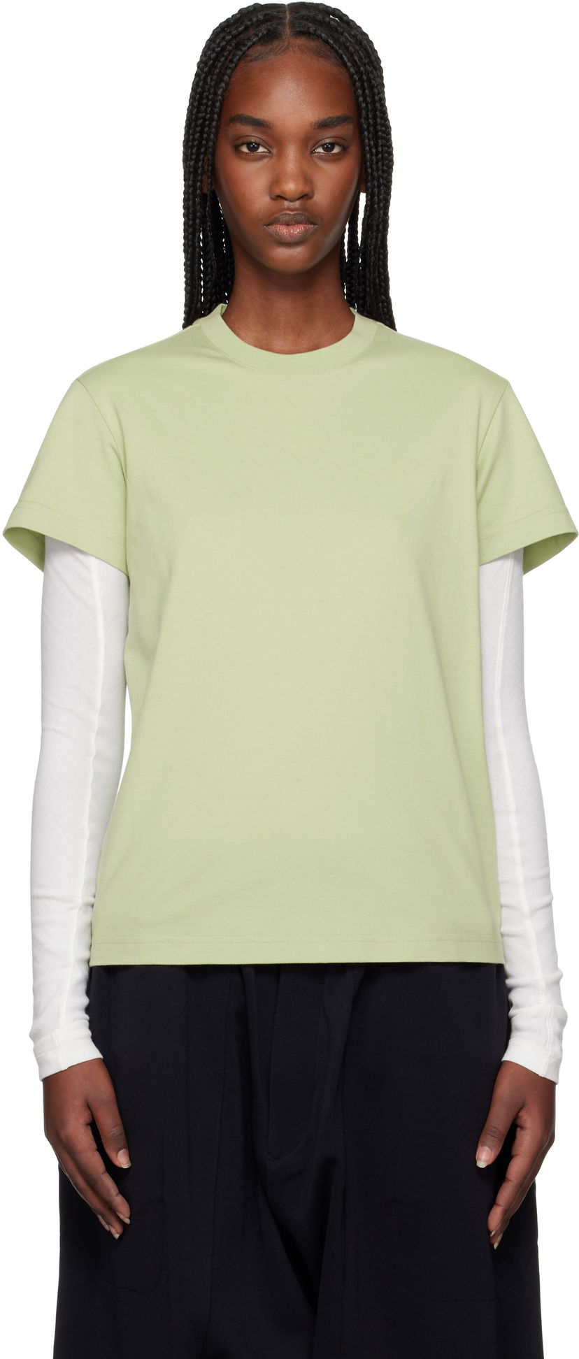 T-shirt Y-3 Y-3 Regular Short Sleeve T-Shirt Grön | JM7828