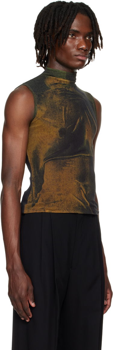 Linne Jean Paul Gaultier Jean Paul Gaultier High Neck Printed Top Brun | 25/03-W-TO311-M004P-4812, 4