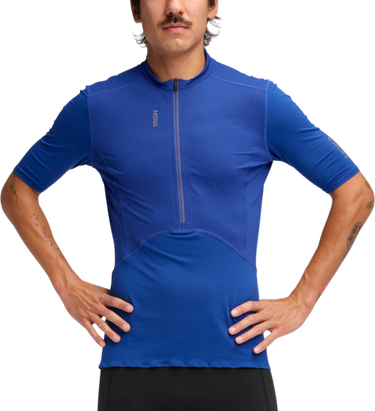 T-shirt Hoka One One SkyBreeze Short Sleeve Zip T-Shirt Blå | 1170232-ult, 0