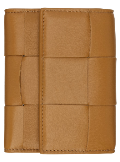 Plånbok Bottega Veneta Trifold Zip Wallet Beige | 651372 VCQC1