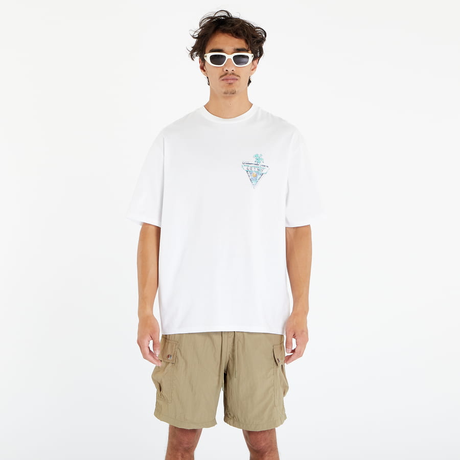 T-shirt GUESS Go Palms Tee Vit | M3YI43K9XF1-G011, 0
