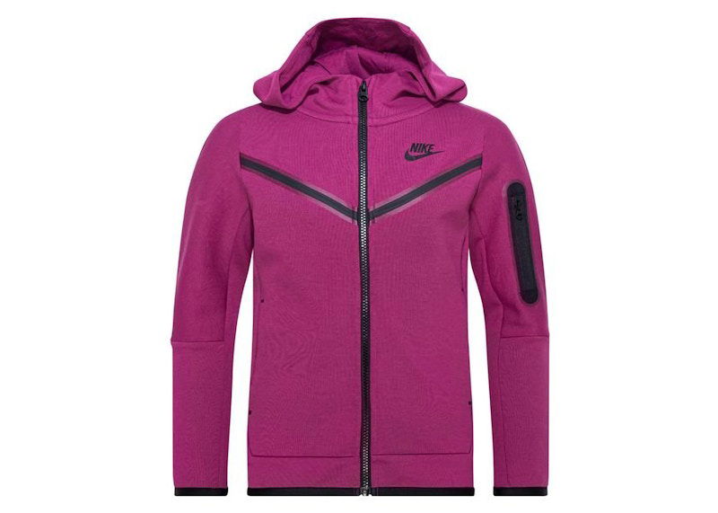 Sweatshirt Nike Kids' Tech Fleece Full-Zip Hoodie Purpur | CU9223-653