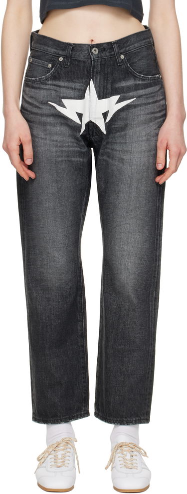 Jeans BAPE Twin Sta Relaxed Fit Jeans Svart | 001DPK801003M, 0