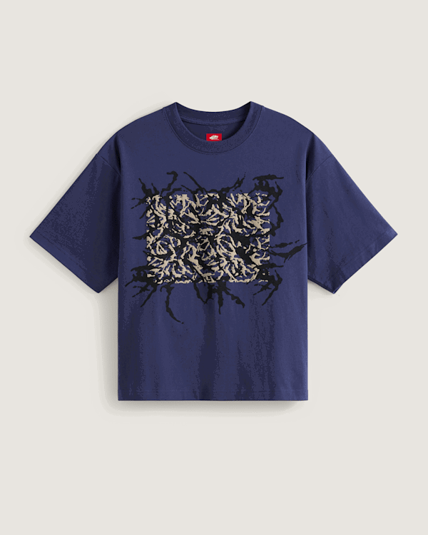 T-shirt Vans Skate Blurred T-Shirt Mörkblå | VN000PNMEMT, 0