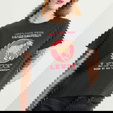 T-shirt Levi's Horse Print T-Shirt Svart | A8804-0063, 5