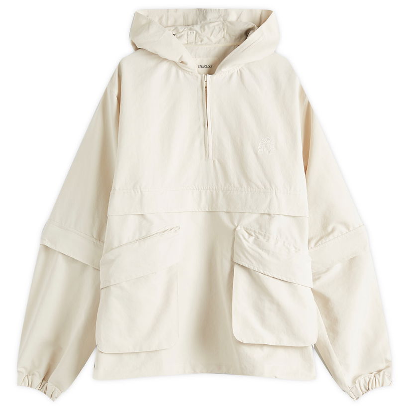 Vindjacka Heresy Heresy Gost Pullover Jacket, Size Large Beige | HSS25-O06-OFW