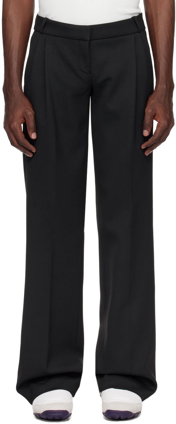 Byxor Coperni Coperni Tailored Wide-Leg Trousers Svart | COPP63111CMEN