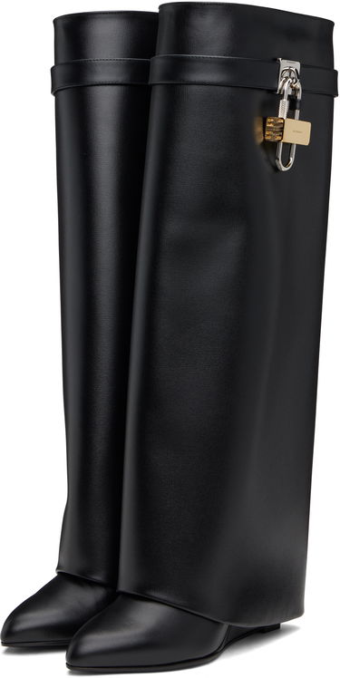 Kläder Givenchy Givenchy Shark Lock Tall Boots Svart | BE702XE1NG001, 4