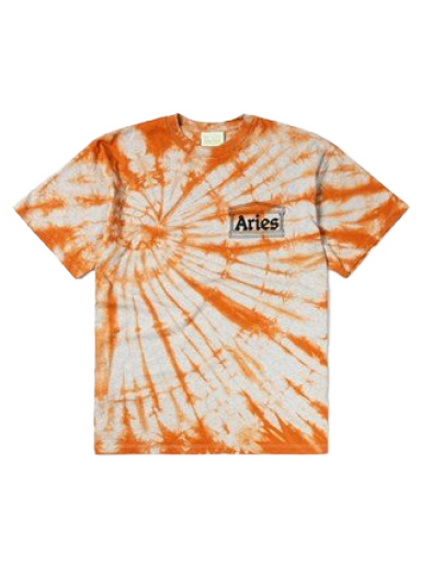 T-shirt Aries Temple Tie Dye Tee Orange | FTAR60300