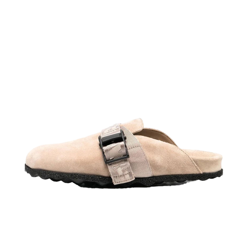 Sneakers och skor Off-White Suede Industrial Belt Sabot Sand W Beige | OWIJ020F22LEA0011717