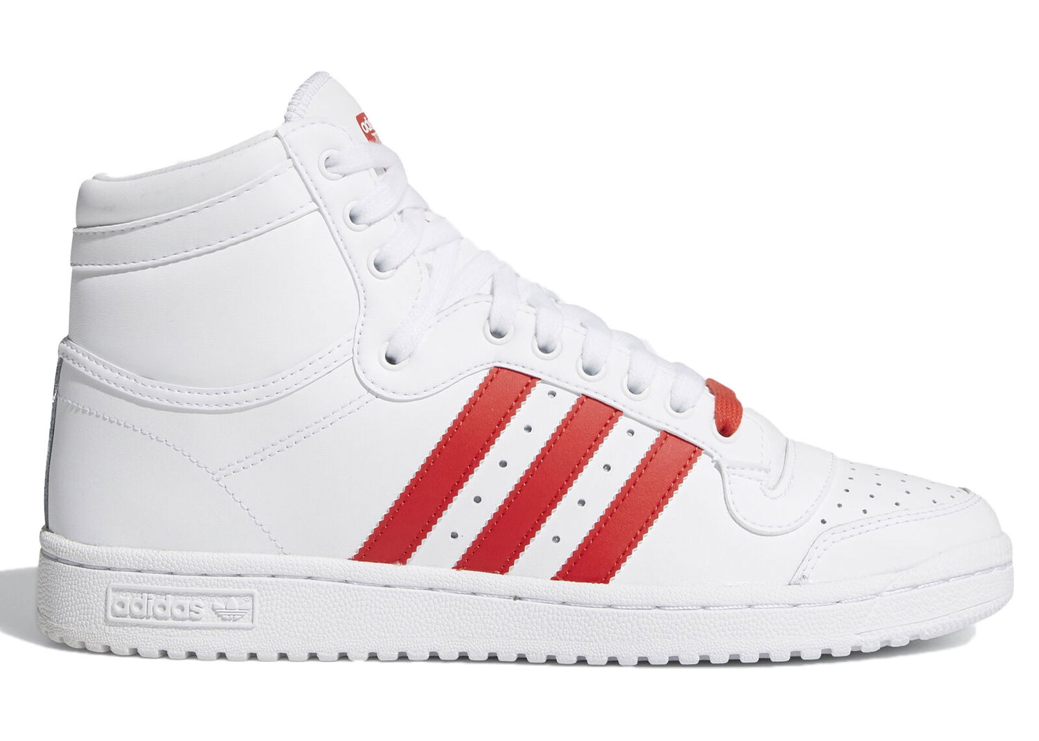 Sneakers och skor adidas Originals Top Ten Hi Cloud White Lush Red Vit | FV4229, 0