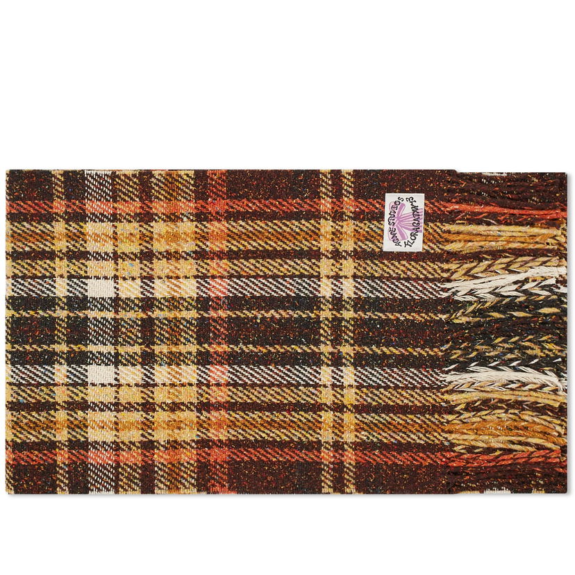 Halsduk Acne Studios Volano Check Scarf Brun | CA0325-700