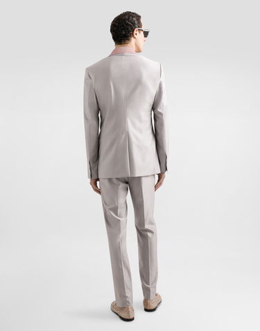 Träningsoverall Dolce & Gabbana Dolce & Gabbana Deconstructed Double-breasted Wool And Silk Suit Grå | GK021TFU3H1F0372, 2