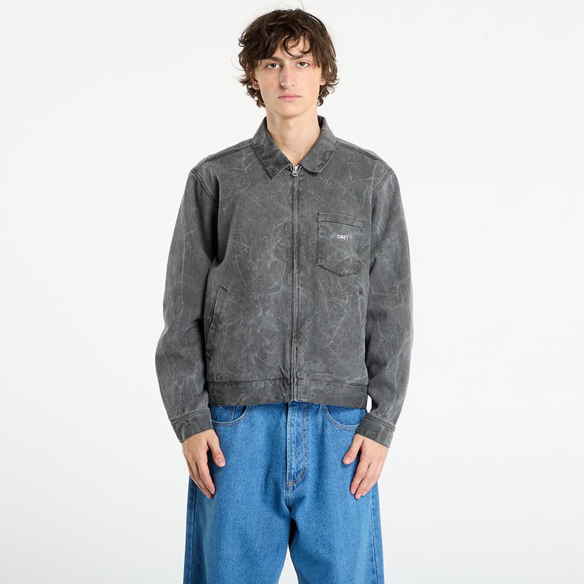 Jacka OBEY OBEY Workman Zip Jacket Grå | 121800599-BWA