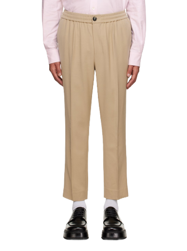 Byxor AMI Elasticized Trousers Beige | HTR206.VI0007