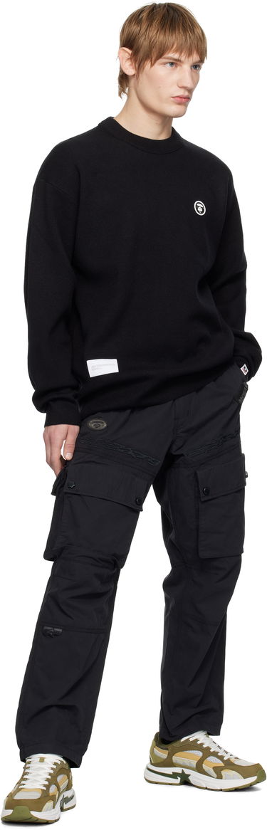 Sweater AAPE by A Bathing Ape AAPE by A Bathing Ape AAPE NOW Knit Sweater Svart | AAPKNMB333XXNBKX, 3