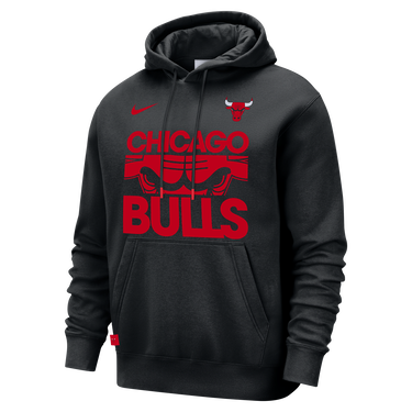 Sweatshirt Nike NBA Chicago Bulls Club Courtside Hoodie Svart | FZ7687-010, 1