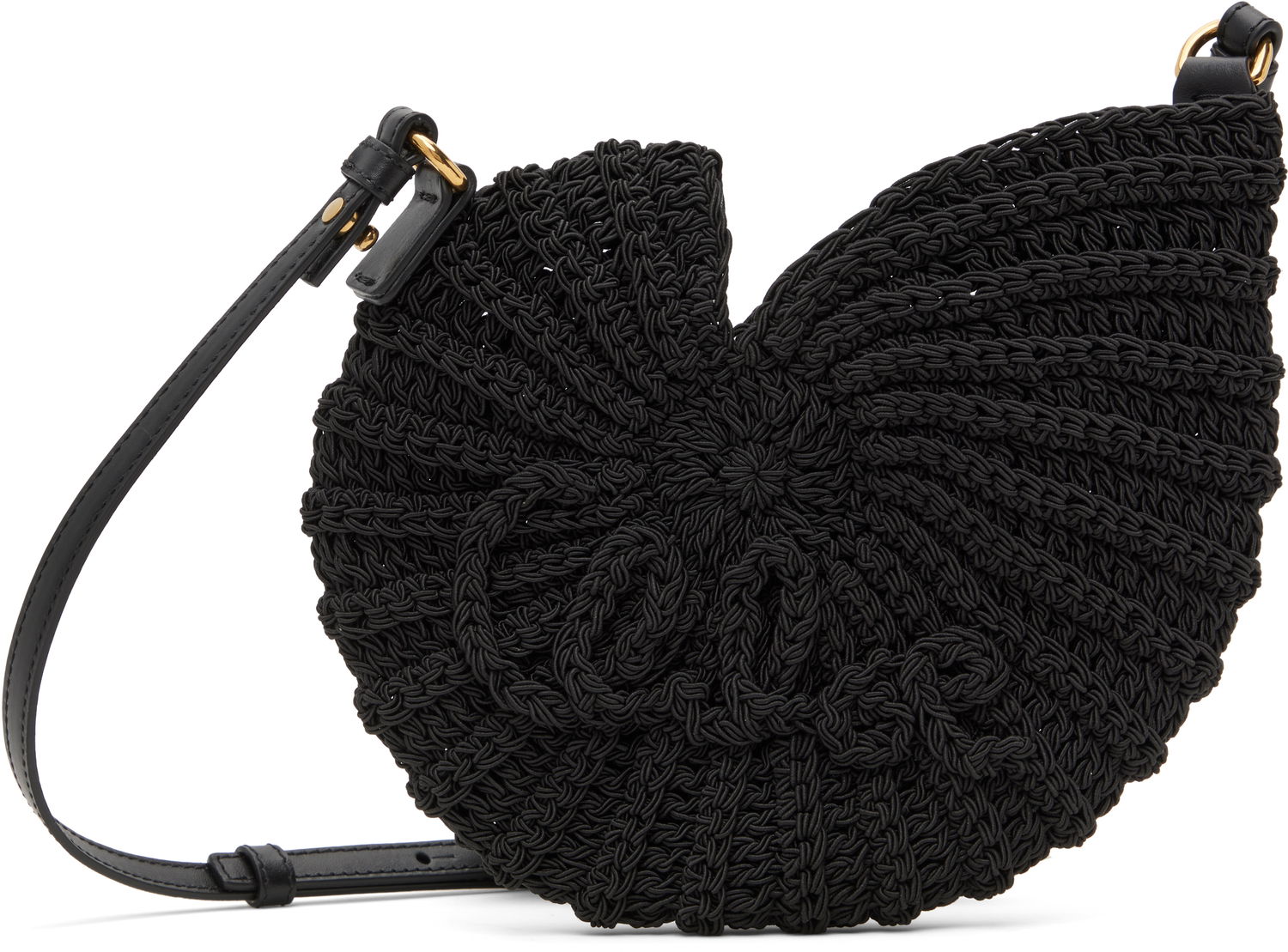 Axelväska CHLOÉ Chloé Sea Treasures Shell Crossbody Bag Svart | CH25US219P23, 0