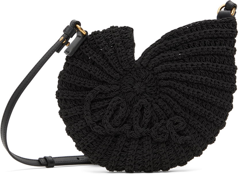 Axelväska CHLOÉ Chloé Sea Treasures Shell Crossbody Bag Svart | CH25US219P23