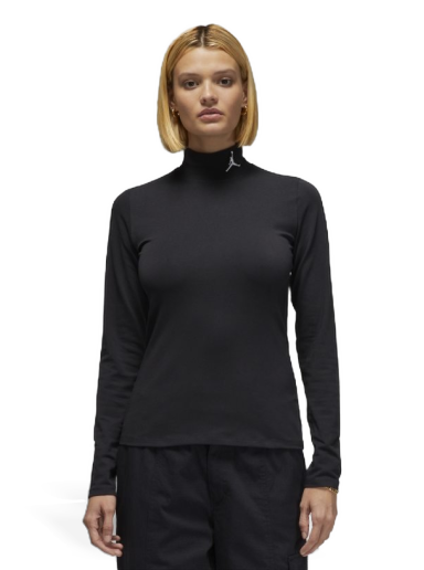T-shirt Jordan Flight Mock Neck Top Svart | DQ4618-010
