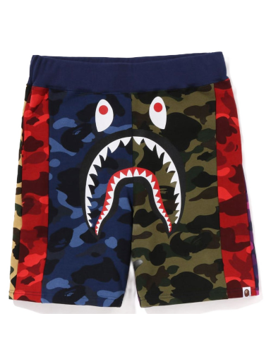 Shorts BAPE Mix Camo Crazy Sweat Shorts Röd | 1J30-153-015