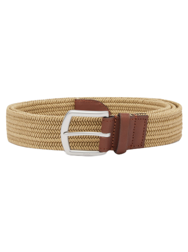 Bälten Polo by Ralph Lauren Woven Stretch Belt Timber Brown Beige | 405666041004
