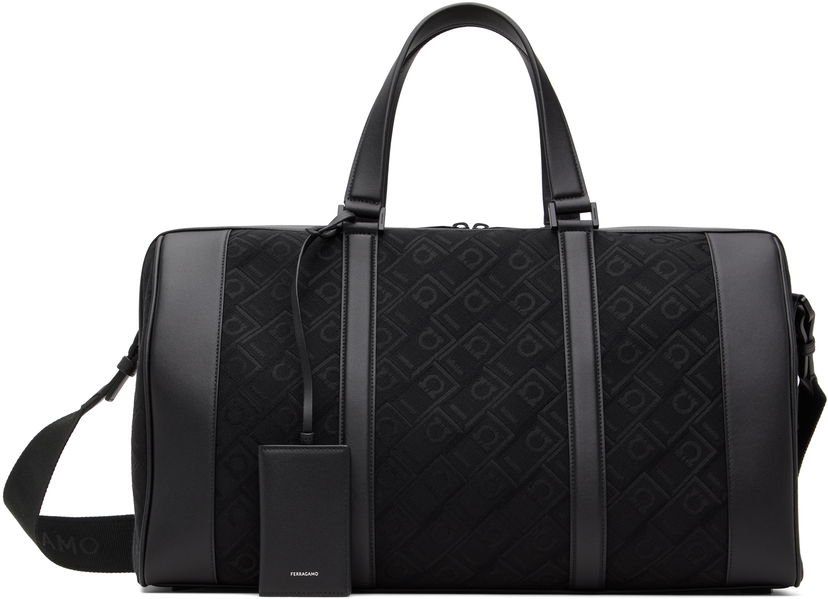 Resväska FERRAGAMO Monogram Duffle Bag Svart | 775972