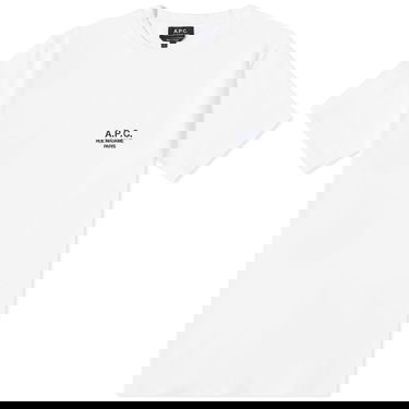 T-shirt A.P.C. Raymond Embroidered Logo Tee Vit | COEZC-H26840-AAB, 0