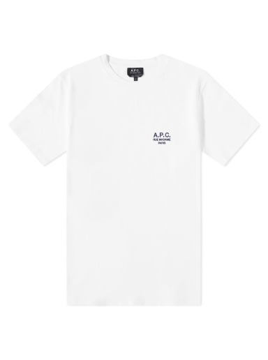 T-shirt A.P.C. Raymond Embroidered Logo Tee Vit | COEZC-H26840-AAB