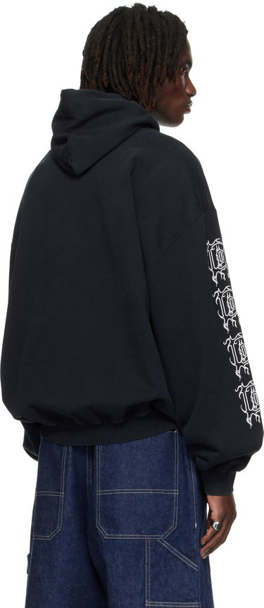 Sweatshirt VETEMENTS Vetements Cradle Of Filth Logo Oversized Hoodie Svart | UCF76HD100B, 2