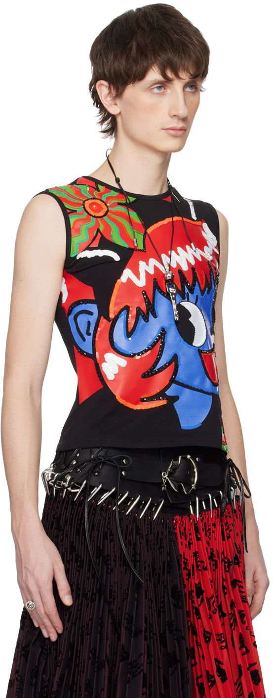 Linne Chopova Lowena Chopova Lowena Graphic Print Tank Top Svart | 2225, 1