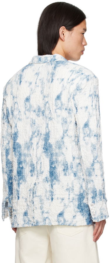 Jacka Feng Chen Wang Feng Chen Wang Printed Blazer Blå | FUS17JK13, 2