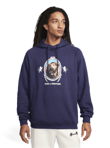 Sweatshirt Nike LeBron Pullover Fleece Hoodie Mörkblå | FB7123-555