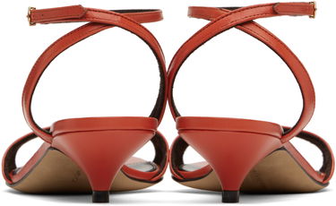 Klä The Row The Row Vika Ankle Strap Kitten Heel Sandals Röd | F1583-SL1, 1