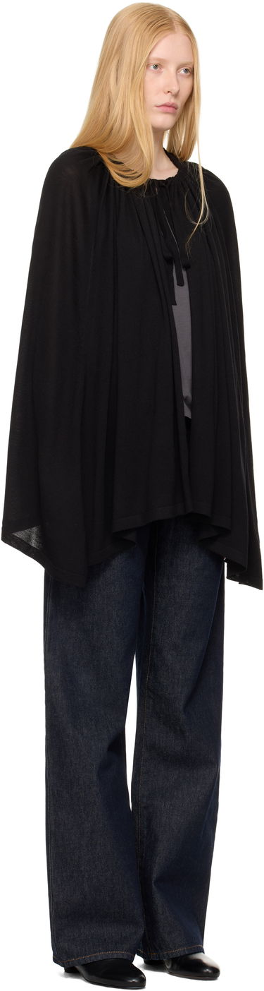 Jacka TOTEME TOTEME Drawstring Cape Svart | 252-WRT0551-YA0190, 1