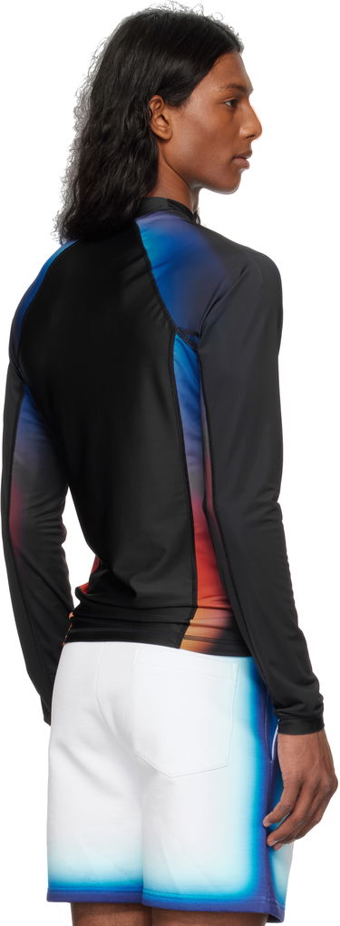 T-shirt Casablanca Casablanca Gradient Rashguard Svart | MS25-SWM-040-01, 2